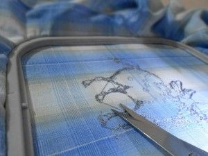 Заправка ткани в пяльцы и Способы перевода рисунка на ткань